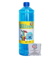 Akbel şaka hamuru slime mavi 1 kg + boraks