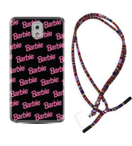 Samsung Note 3 4 5 8 9 20 Ultra 10 Lite Kılıf Boyun Asklı Rasta Silikon Barbie 1404