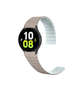 Samsung Galaxy Watch 5 44mm Uyumlu Zore KRD-111 20mm Çizgili Desenli Silikon Kordon