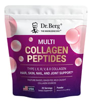 Multi Collagen Peptides – Grass-Fed, Pasture-Raised, and Wild-Caught Sources – 25 servings