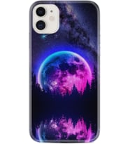 Apple iPhone 11 12 13 Mini Kılıf Desemli Silikon Star Planet 1652