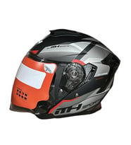 MT Helmets S Beden Yarım Kırmızı Gri Kask