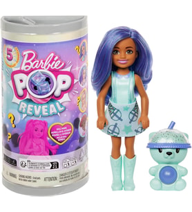 Barbie Pop Reveal Bubble Tea Serisi Chelsea Bebekleri Sürpriz Paket Hrk63 (Çok Renkli)