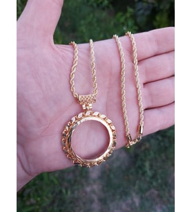 22ayar altın kaplama tam kolye 60cm 3mm
