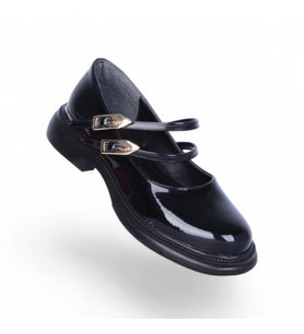 Scarletta S12 Rugan Siyah Kadın Loafer Ayakkabı