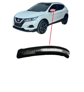 Nissan Qashqai / X-trail Dikiz Ayna Sinyal Lambası Sol Beyaz 2014-2021