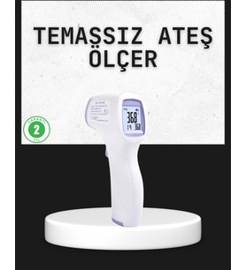 Temassız Termometre Hızlı Ölçüm Güvenli Dijital Ateş Ölçer