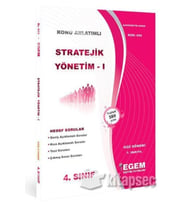 Egem Eğitim Yayınları AÖF 4. Sınıf Stratejik Yönetim 1 Güz Dönemi 7. Yarıyıl Konu Anlatımlı Soru Bankası (Çok Renkli)