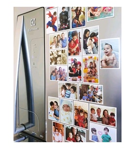 Buzdolabı Fotoğraflı Magnet, Foto Baskılı Magnet Seti, 8 Adet, Düğün, Çocuk, Bebek, Anne, Doğum günü Resimli Baskı Magnetli