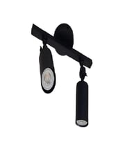 MYLİGHTS  İKİLİ LED SPOT APLİK AVİZE ARMATÜR HAREKLİ  METAL GÜN IŞI LED AMPUL DAHİLDİR (Siyah)