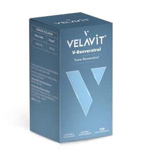 Velavit V-Resveratrol Takviye Edici Gıda 120 Kapsül