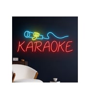 KARAOKE Yazılı ve Şekilli Neon Tabela