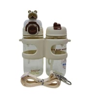 Shotay Su Matarası 2 Bölmeli Tritan Beyaz 900Ml