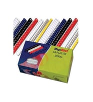 Mapibind Spiral Plastik 235 - 280 Sayfa 28 MM Beyaz (50 Li Paket)