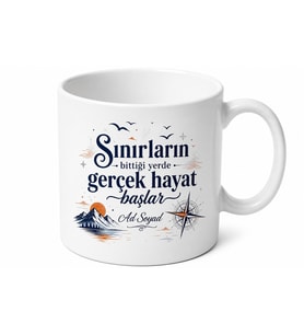 Kendi Doğrularıyla Yaşayan Özgür Ruhlara Sınır Tanımayan Kupa Bardak Hediye