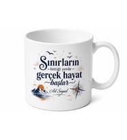 Kendi Doğrularıyla Yaşayan Özgür Ruhlara Sınır Tanımayan Kupa Bardak Hediye