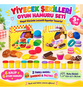 Yiyecek Şekilleri Oyun Hamuru Seti (adet fiyatıdır)