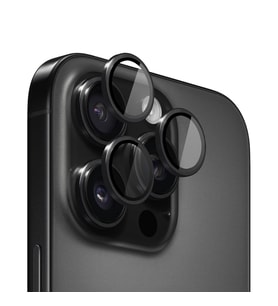 Microsonic Apple iPhone 16 Pro Max Tekli Kamera Lens Koruma Camı Siyah (Siyah)