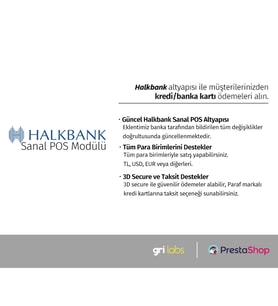 PrestaShop - Halkbank Sanal POS Modülü