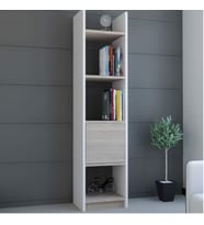 Kitaplık Elips 103 Tekli Beyaz Cordoba