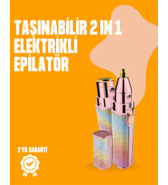 Mini USB Şarjlı Elektrikli Epilatör - Kaş ve Yüz Tüy Temizliği İçin 2'si 1 Arada