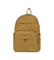 GALB Leather Kahverengi Sirt Cantasi Kanvas Kumas Gunluk Kullanim Laptop Bolmeli Cantasi 15.4 Inc