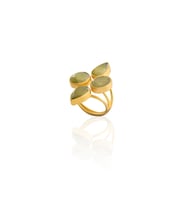 Kadir Jewellery 22 Ayar Altın Kaplama Zirkon Taşlı Kadın Vintage Yüzük