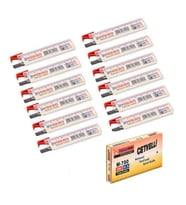 Min 0.5 Mm Cetvelli Kalem Ucu 75 Mm Mikro Uç 12 Adet (Siyah)