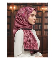 Müslüm, Floral Çiçek Desenli Bürümcük Şal – Zarif, Kaymaz, Terletmez ve Rahat Kullanım 75 x 200 cm