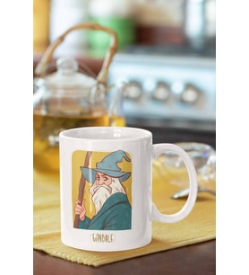 Gandalf Baskılı Porselen Kupa Bardak