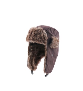Unisex Çocuk Sıcak Kürklü Bere Kışlık Kulaklı Kayak Şapkası 52Cm (Kahverengi)