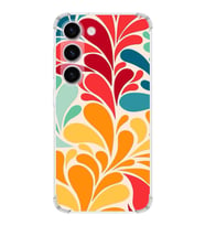 PrintiFy Samsung Galaxy S23 Plus Uyumlu Retro Color 5 Baskılı Şeffaf Köşe Korumalı Antişok Kılıf