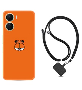 Vivo Y16 Kılıf Silikon Boyun Askılı İpli Desenli Silikon Garfi 1733