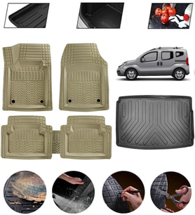 Fiat Fiorino 2007-2017 Uyumlu Paspas Araca Özel Bagaj Havuzu MBS Bej