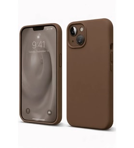 iPhone 14 Kılıf First Silikon - Kahverengi