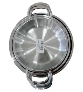 3 Lü Çelik Sole Tava Yumurta Sahan Seti Kapsül Tabanlı 16CM ,18CM ,20CM