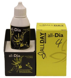 AllDay all-Dia Kuşlar İçin Demir Çinko Mineral Katkısı 50 ml