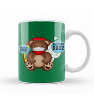 Sarcasm Funny Vintage Bear Saying Covid Hi Omicron Virus 2022 Kupa Bardak Porselen
