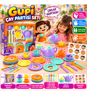 6831 ÇAY SETİ KUTULU GUPİ MY TEA PARTY 36PRÇ GUP