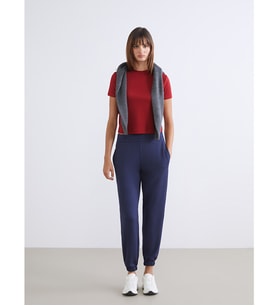 LCW Vision Lacivert Beli Lastikli Kadın Jogger Eşofman Altı