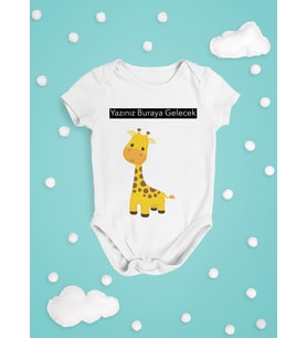Resim Baskılı Pamuk Polyester Çıtçıtlı Bebek Zıbını