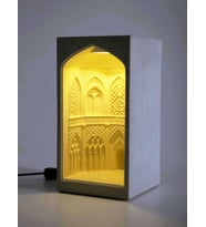 DigiMonster Kubbe Ottoman Garden - El Sanatları Masa Üstü Beton Mimari Masaüstü Gece Lambası