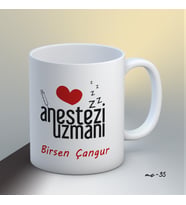 Kişiye Özel Anestezi Uzmanı Temalı Kupa Bardak