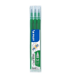 Pilot Frixion Ball Clicker 0.7 mm Refil Kalem Yedeği Yeşil 3'lü Set