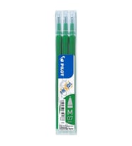 Pilot Frixion Ball Clicker 0.7 mm Refil Kalem Yedeği Yeşil 3'lü Set
