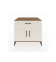 Kronos Şifonyer Tek Raflı Tek Çekmeceli 2 Kapaklı 88x59x80 Çam-Aytaşı