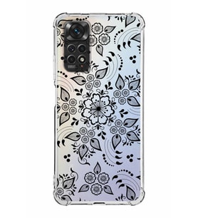 Xiaomi Redmi Note 11 Kamera ve Köşe Korumalı  Antishock Kapak Nostalji Desen Tasarımlı Şeffaf Kılıf