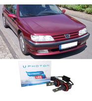 Peugeot 605 Led Xenon Uzun Far Ampulü H1 Ultimate 9500 Lumens Yeni Seri Beyaz