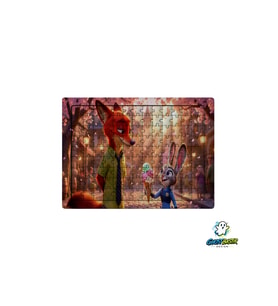Zootropolis Nick ve Judy 99 Parça Ayaklı Puzzle – Dekoratif Çocuk Yapbozu 0257