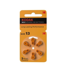 PR 48 13 İşitme Cihaz Pili 6'lı 1 Paket Kodak PR48 Kulak Cihazı Pili 6'lı 1 Paket (Beyaz)